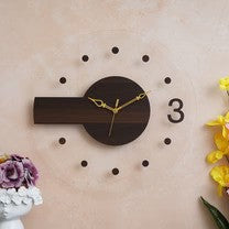 Artisan Era Wooden Acrylic Wall Clock 15 inches - Ghar Khoobsoorat