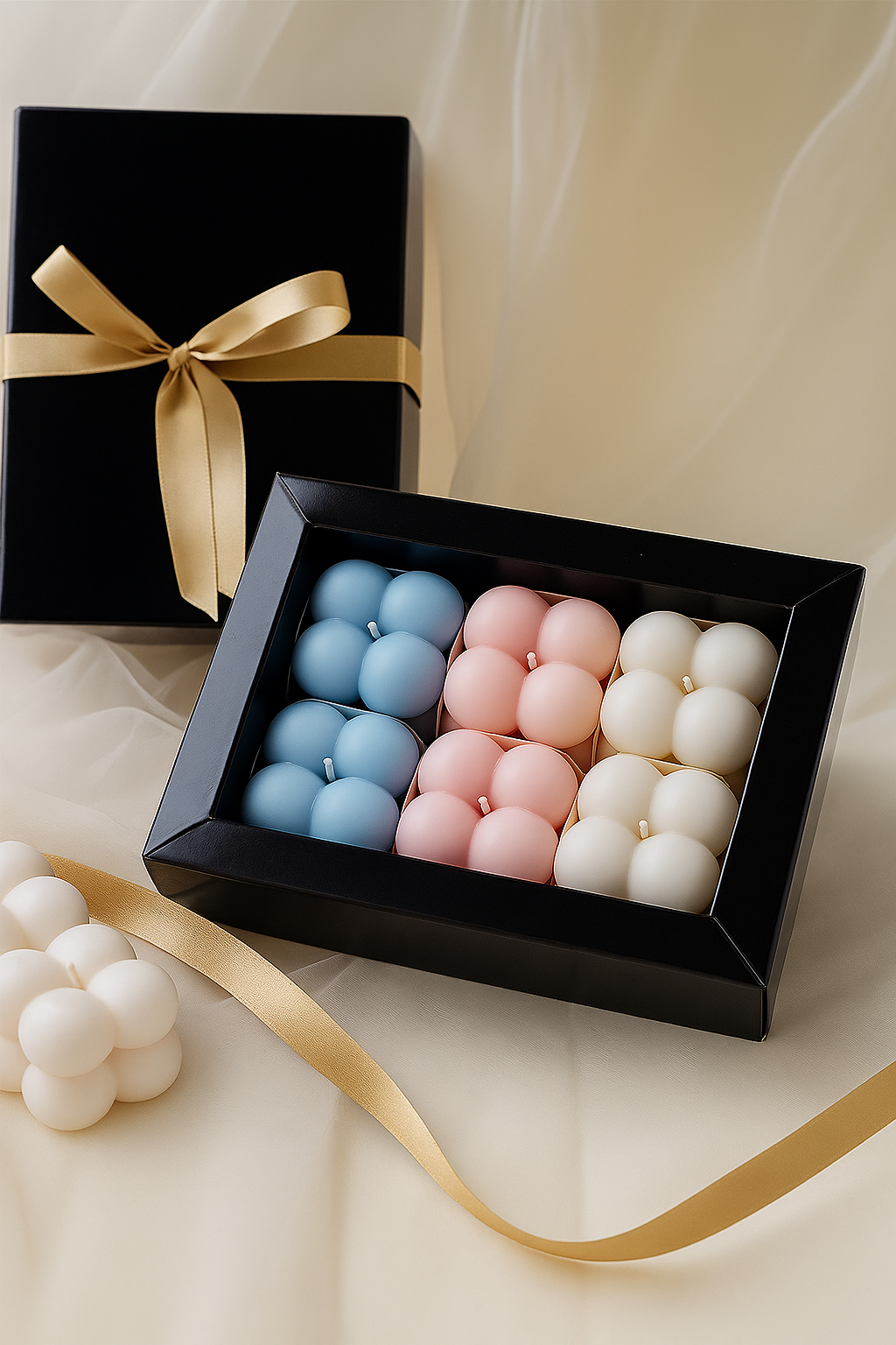 Bubble Scented Soy Wax Candles – Pack of 6 - Ghar Khoobsoorat