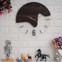 Acrylic Wooden Designer Wall Clock 15 inches - Ghar Khoobsoorat