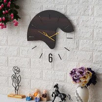 Acrylic Wooden Designer Wall Clock 15 inches - Ghar Khoobsoorat