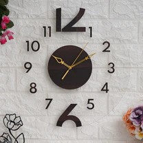 Round Shaped Numerical Acrylic Wall Clock 15 inches - Ghar Khoobsoorat