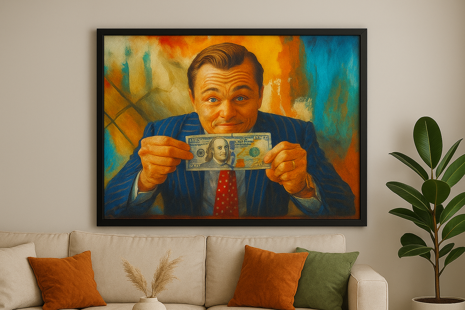 Wolf of the Wall Street Wall Art - Ghar Khoobsoorat
